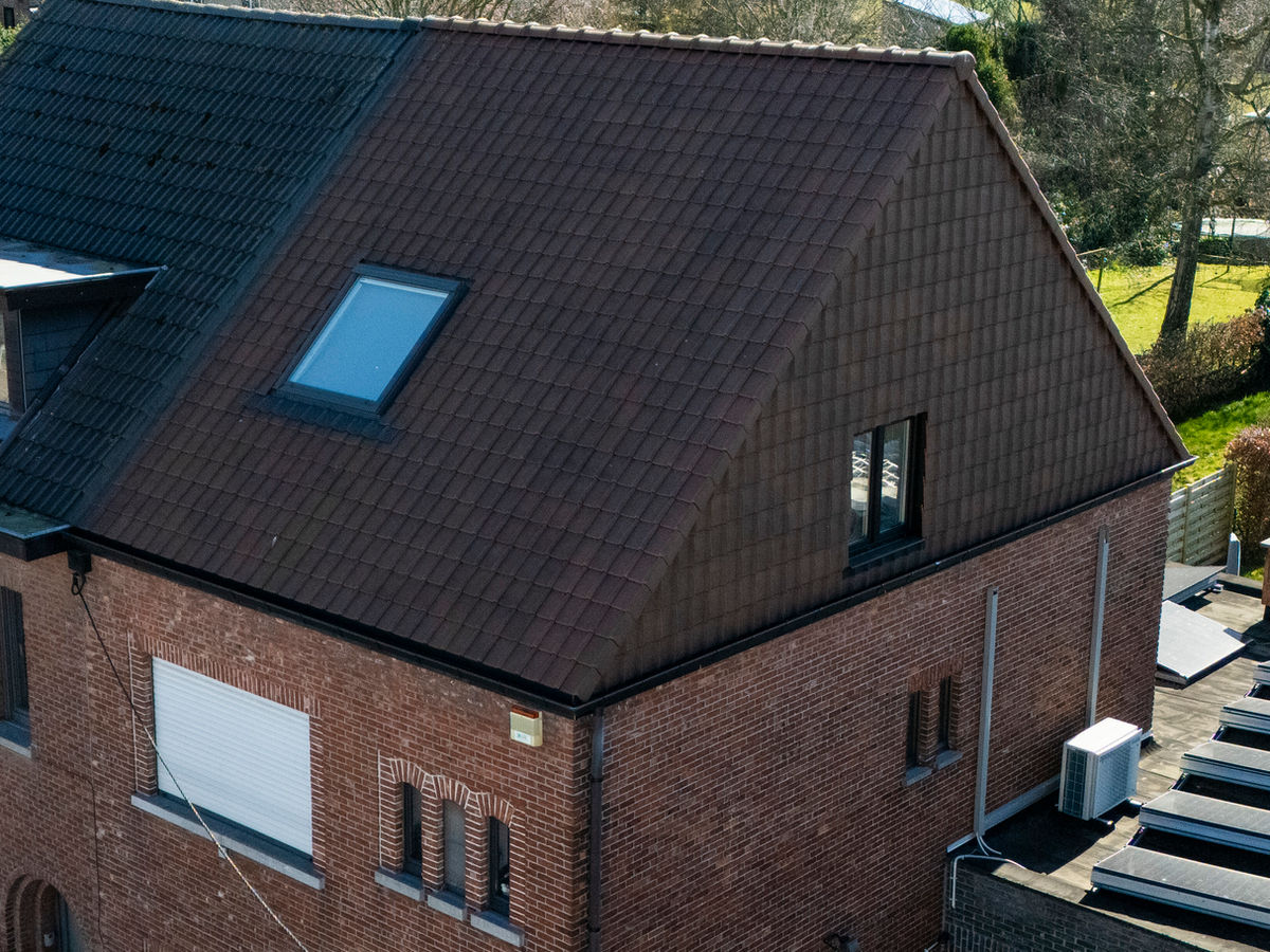 Dakconstructie in hout in Leest